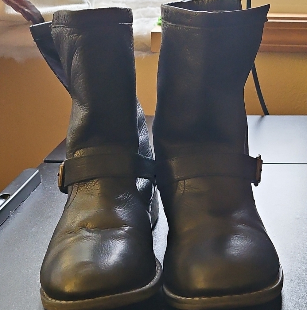 Nine West Black Combat & Moto Boots